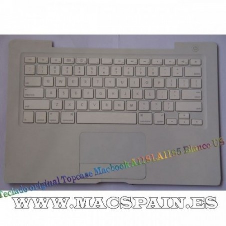 Teclado original Topcase Macbook A1185 Blanco US ENVIO URGENTE