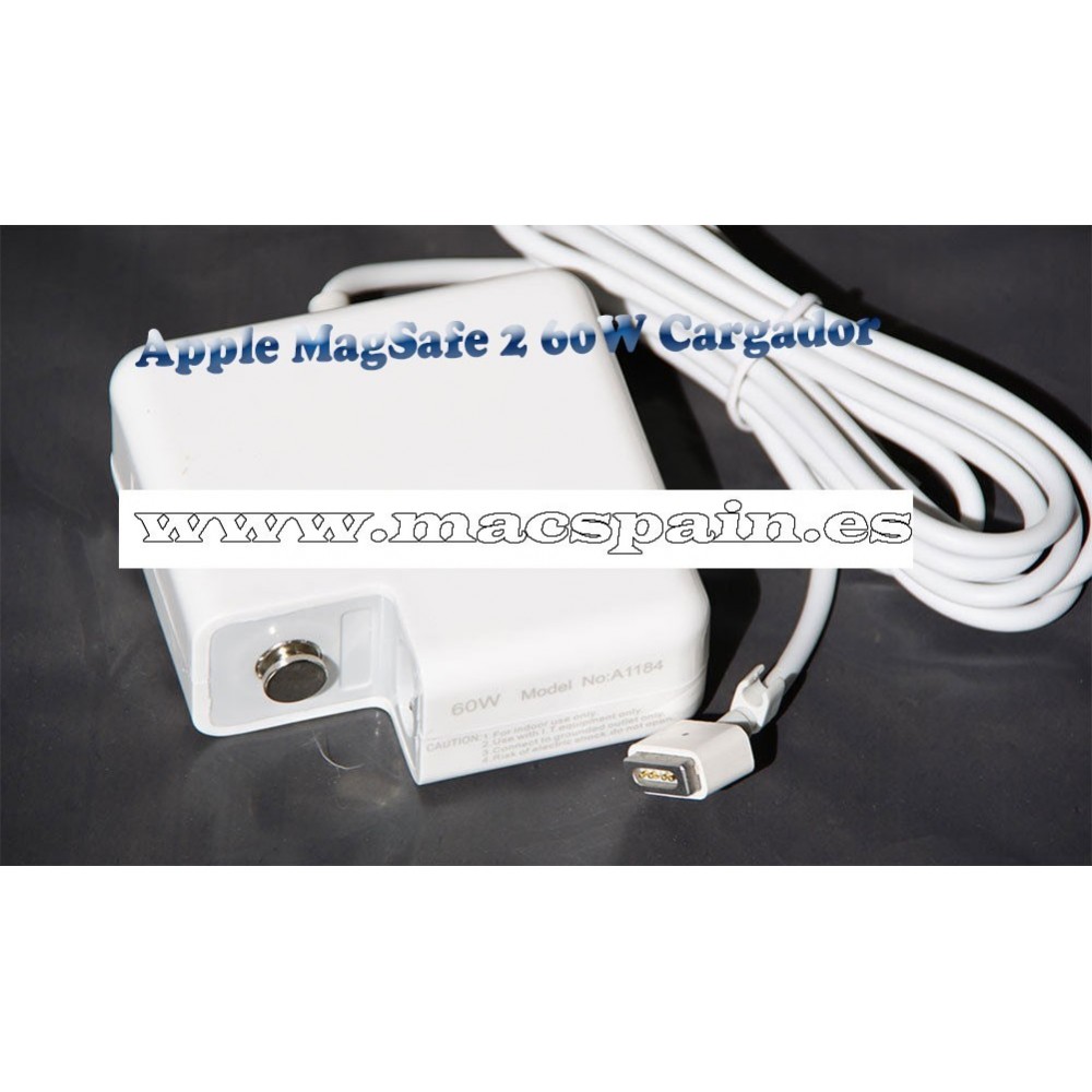 Cargador Apple MagSafe 2 60W cargador MacBook Pro pantalla retina 13'