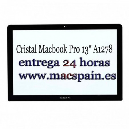 Cristal Macbook Pro 13″ A1278 etrega 24 horas desde España