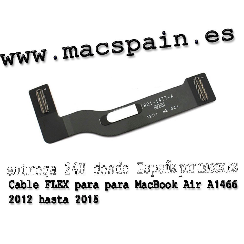 Cable FLEX de la placa de audio de Power Jack 821-1722-A para MacBook A1466 2013 hasta 2016